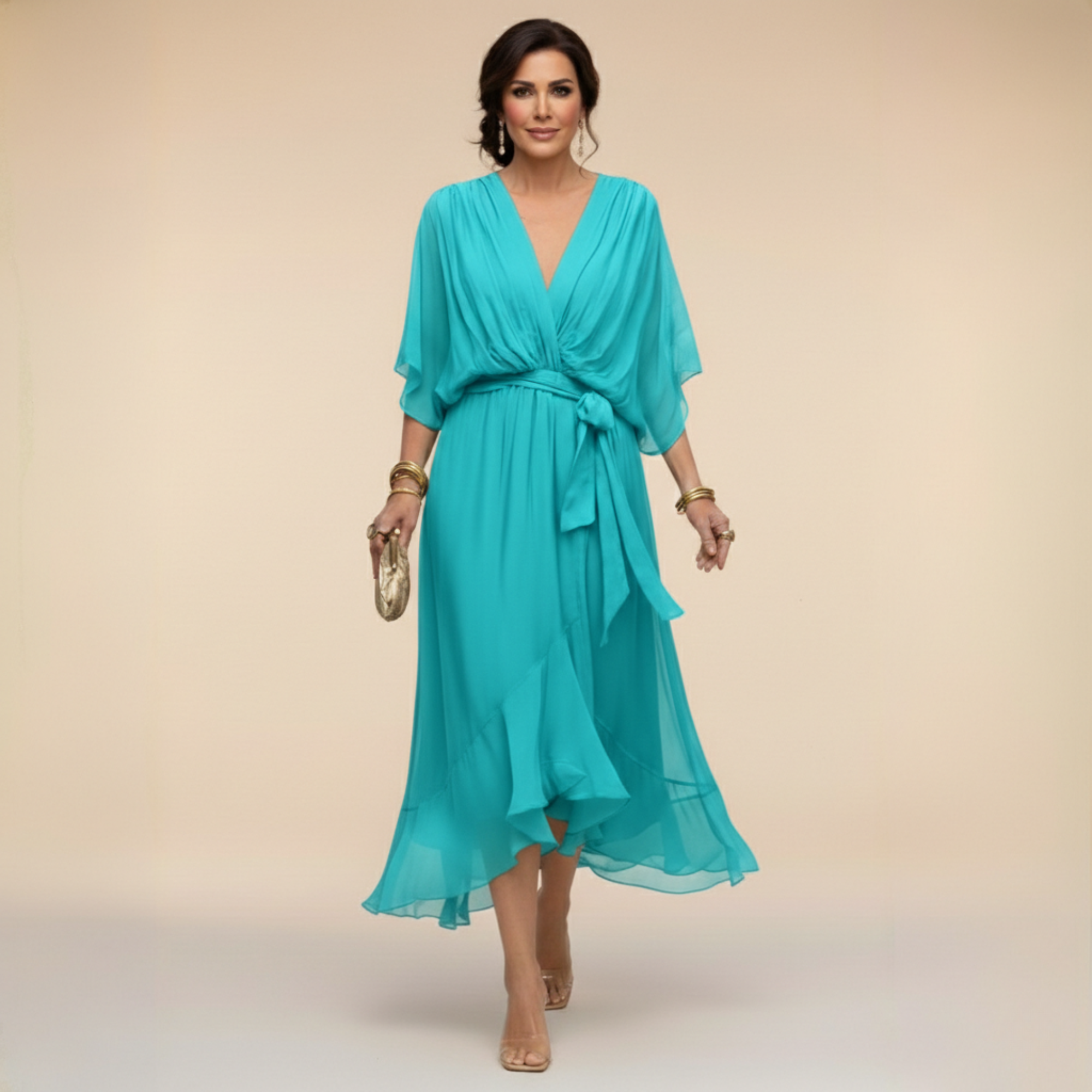 Marta™ – Elegant Flowing Chiffon Dress
